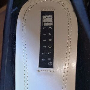 Carole Little Black Leather Footwear